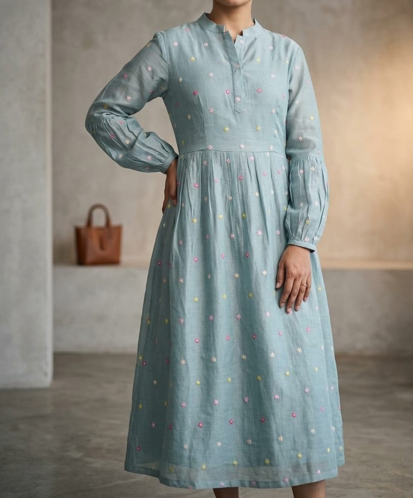 Sky Bloom Kurta